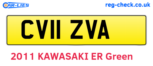 CV11ZVA are the vehicle registration plates.