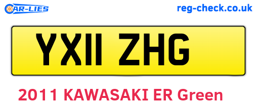 YX11ZHG are the vehicle registration plates.
