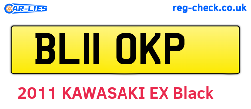 BL11OKP are the vehicle registration plates.