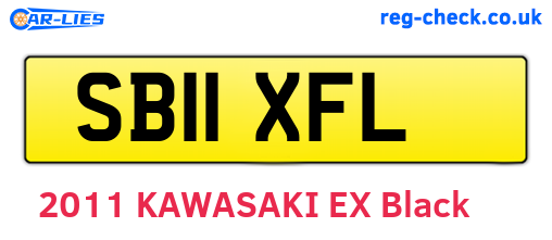 SB11XFL are the vehicle registration plates.