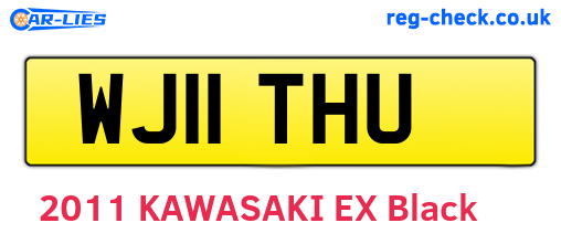 WJ11THU are the vehicle registration plates.