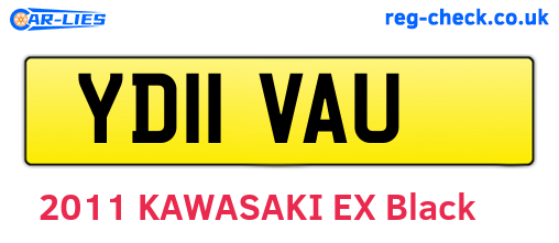 YD11VAU are the vehicle registration plates.