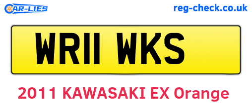 WR11WKS are the vehicle registration plates.