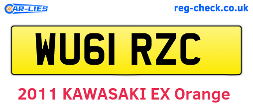 WU61RZC are the vehicle registration plates.