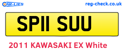 SP11SUU are the vehicle registration plates.