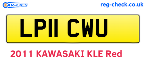 LP11CWU are the vehicle registration plates.
