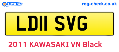 LD11SVG are the vehicle registration plates.