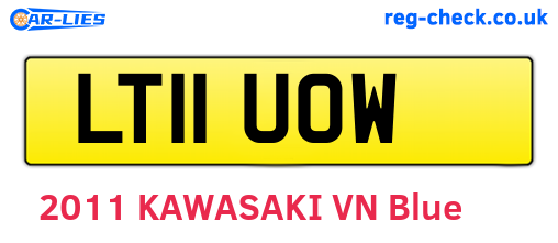 LT11UOW are the vehicle registration plates.