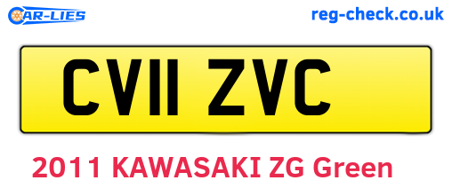 CV11ZVC are the vehicle registration plates.