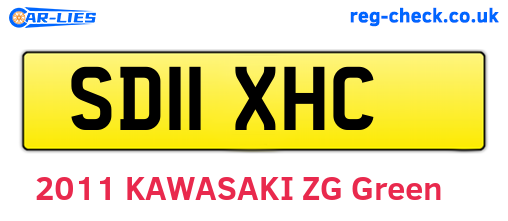 SD11XHC are the vehicle registration plates.