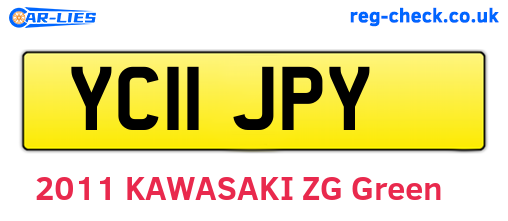 YC11JPY are the vehicle registration plates.