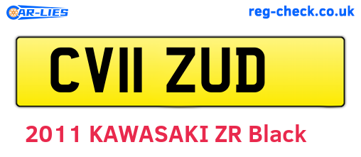 CV11ZUD are the vehicle registration plates.