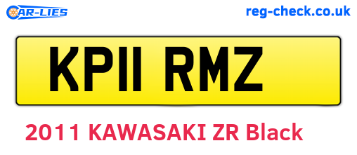 KP11RMZ are the vehicle registration plates.