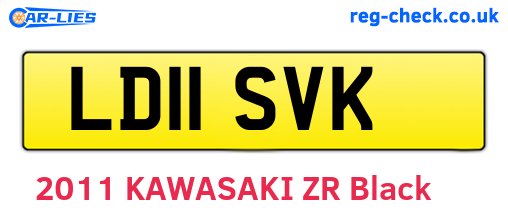 LD11SVK are the vehicle registration plates.