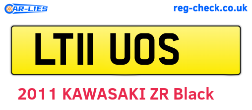 LT11UOS are the vehicle registration plates.