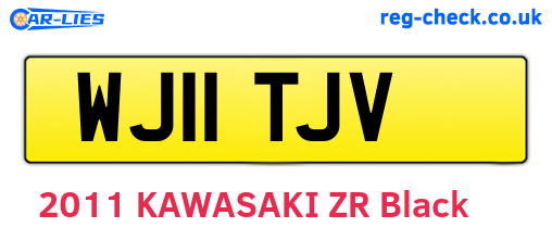 WJ11TJV are the vehicle registration plates.