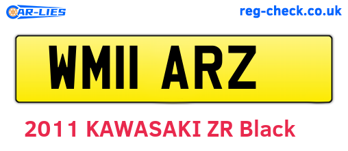 WM11ARZ are the vehicle registration plates.