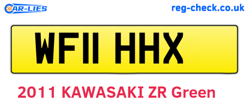 WF11HHX are the vehicle registration plates.