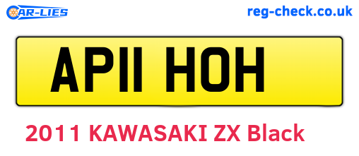 AP11HOH are the vehicle registration plates.