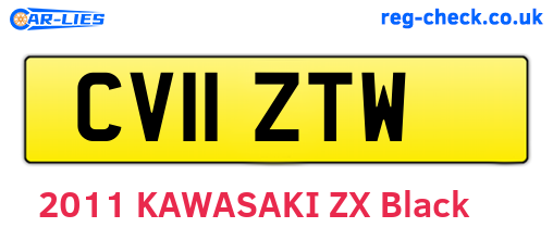 CV11ZTW are the vehicle registration plates.