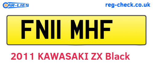 FN11MHF are the vehicle registration plates.