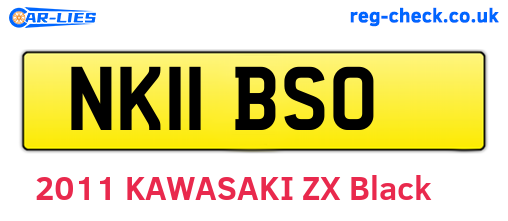 NK11BSO are the vehicle registration plates.