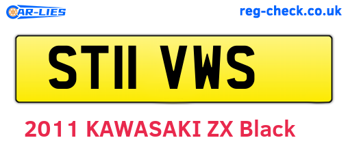 ST11VWS are the vehicle registration plates.