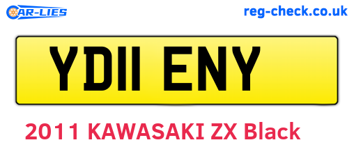 YD11ENY are the vehicle registration plates.