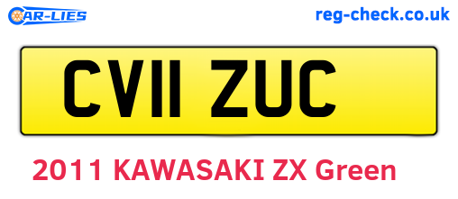 CV11ZUC are the vehicle registration plates.