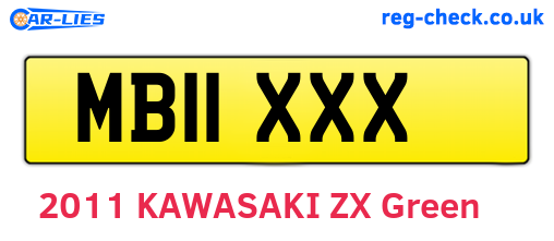 MB11XXX are the vehicle registration plates.