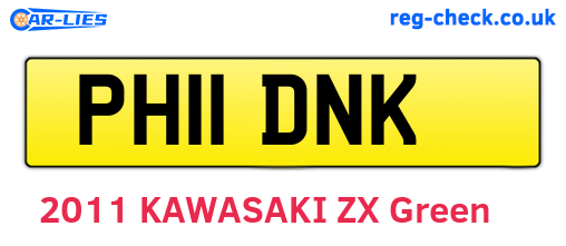 PH11DNK are the vehicle registration plates.