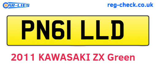 PN61LLD are the vehicle registration plates.