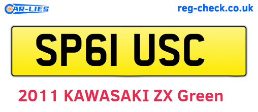 SP61USC are the vehicle registration plates.