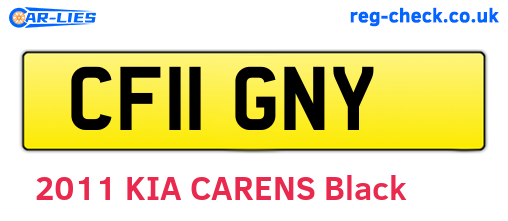 CF11GNY are the vehicle registration plates.