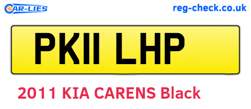 PK11LHP are the vehicle registration plates.