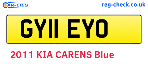 GY11EYO are the vehicle registration plates.