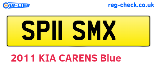 SP11SMX are the vehicle registration plates.