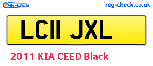 LC11JXL are the vehicle registration plates.