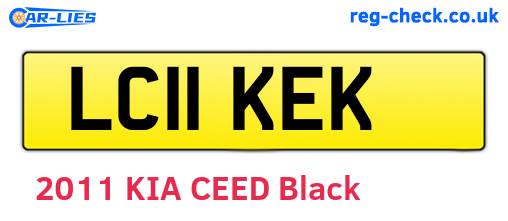 LC11KEK are the vehicle registration plates.