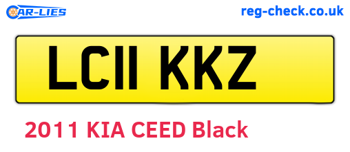 LC11KKZ are the vehicle registration plates.