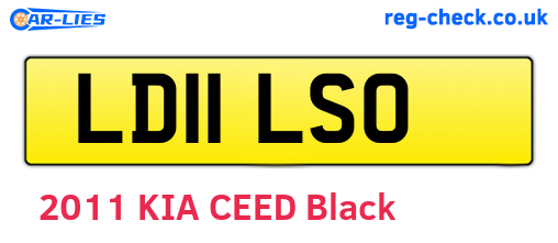 LD11LSO are the vehicle registration plates.