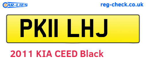 PK11LHJ are the vehicle registration plates.