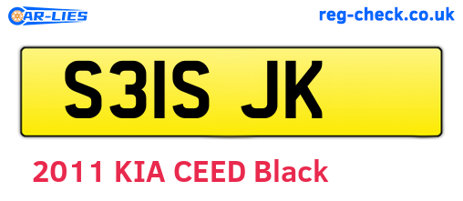 S31SJK are the vehicle registration plates.