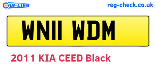 WN11WDM are the vehicle registration plates.