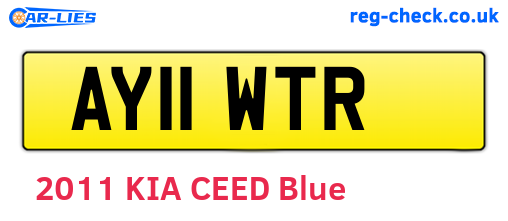 AY11WTR are the vehicle registration plates.