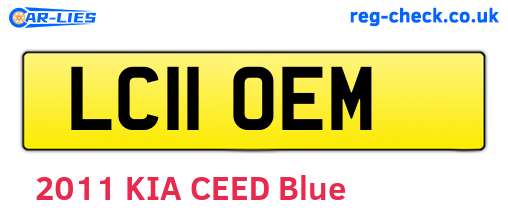 LC11OEM are the vehicle registration plates.