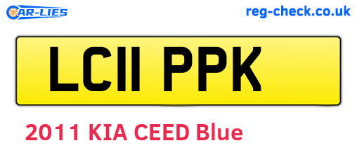 LC11PPK are the vehicle registration plates.