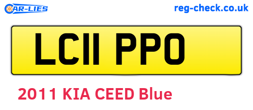 LC11PPO are the vehicle registration plates.