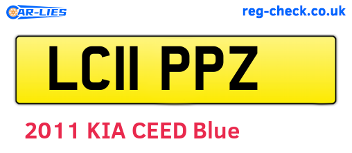 LC11PPZ are the vehicle registration plates.