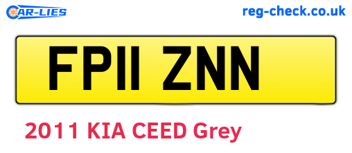 FP11ZNN are the vehicle registration plates.
